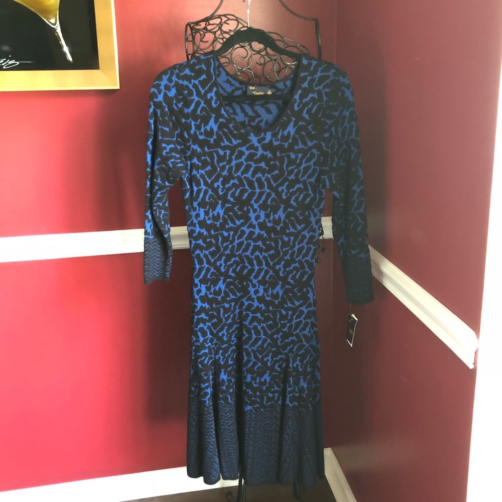 NWT Just Taylor 3/4 sleeve sweater dress